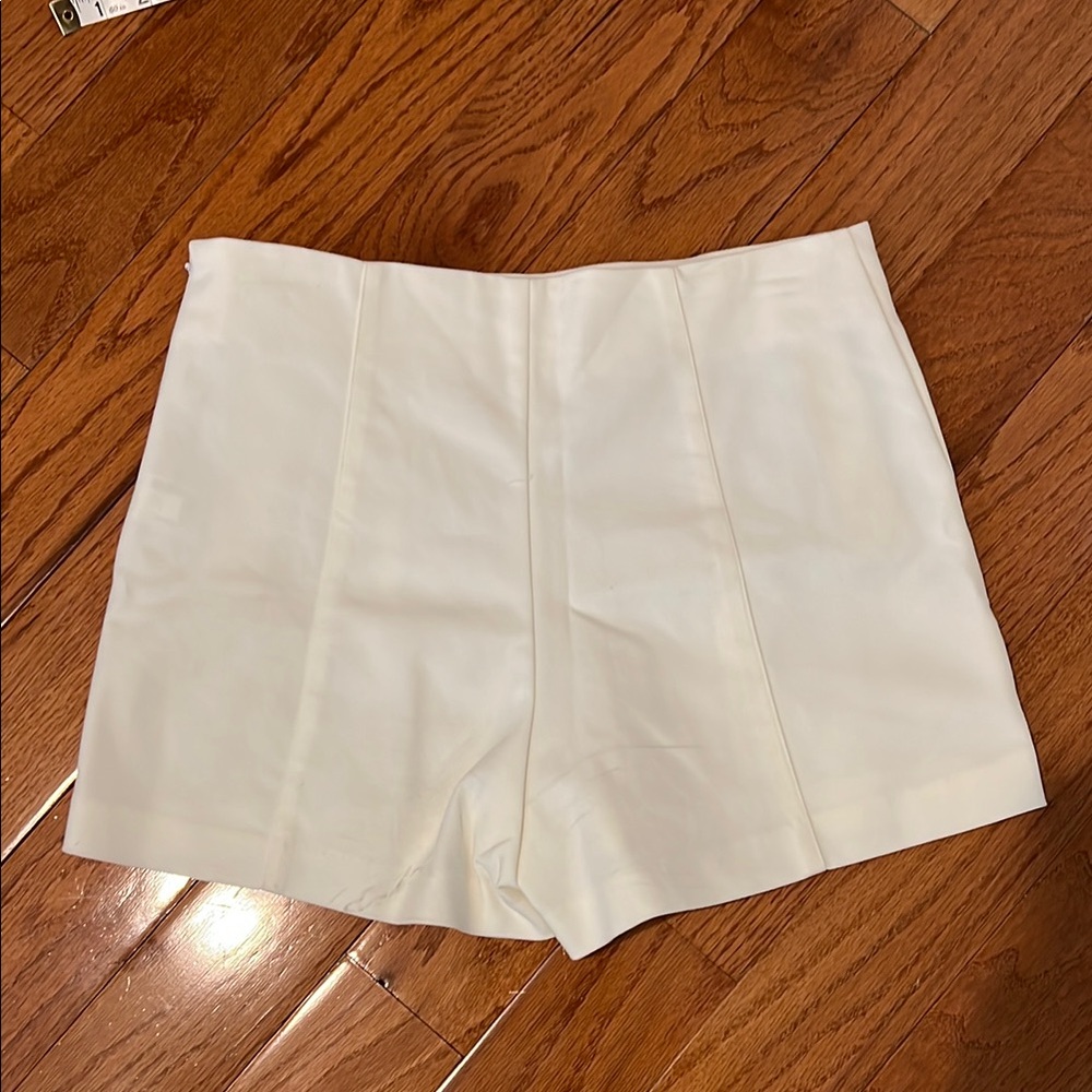 Women's White Shorts - Picture 2 of 10